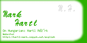 mark hartl business card